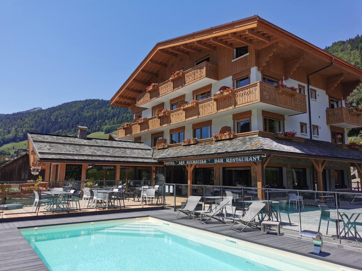Hotel-Chalet Les Ecureuils Restaurant, Piscine, Garage Le Grand-Bornand Eksteriør bilde